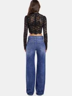 BAGGY JEANS IN DARK WASHED DENIM | Rabanne Shop
