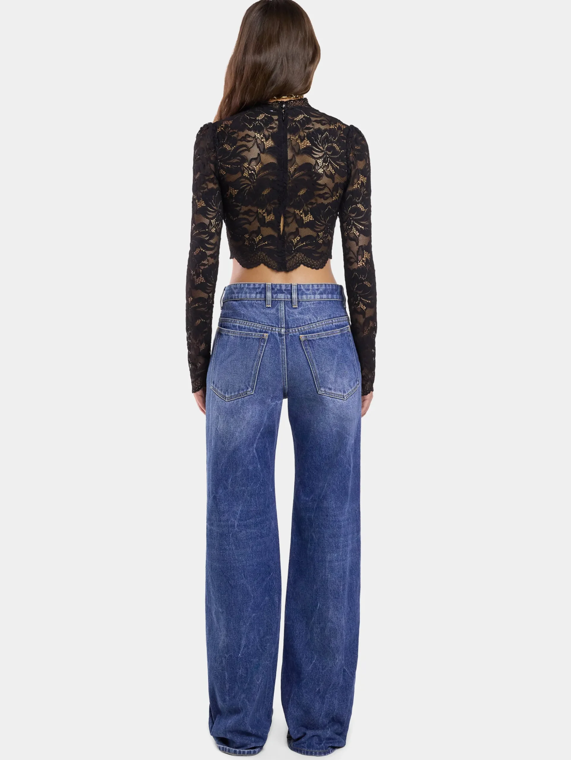 BAGGY JEANS IN DARK WASHED DENIM | Rabanne Shop