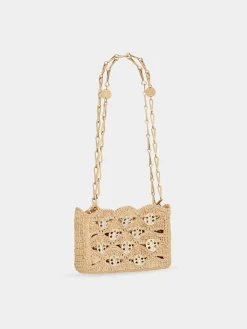 1969 BEIGE NANO BAG IN RAFFIA | Rabanne Fashion