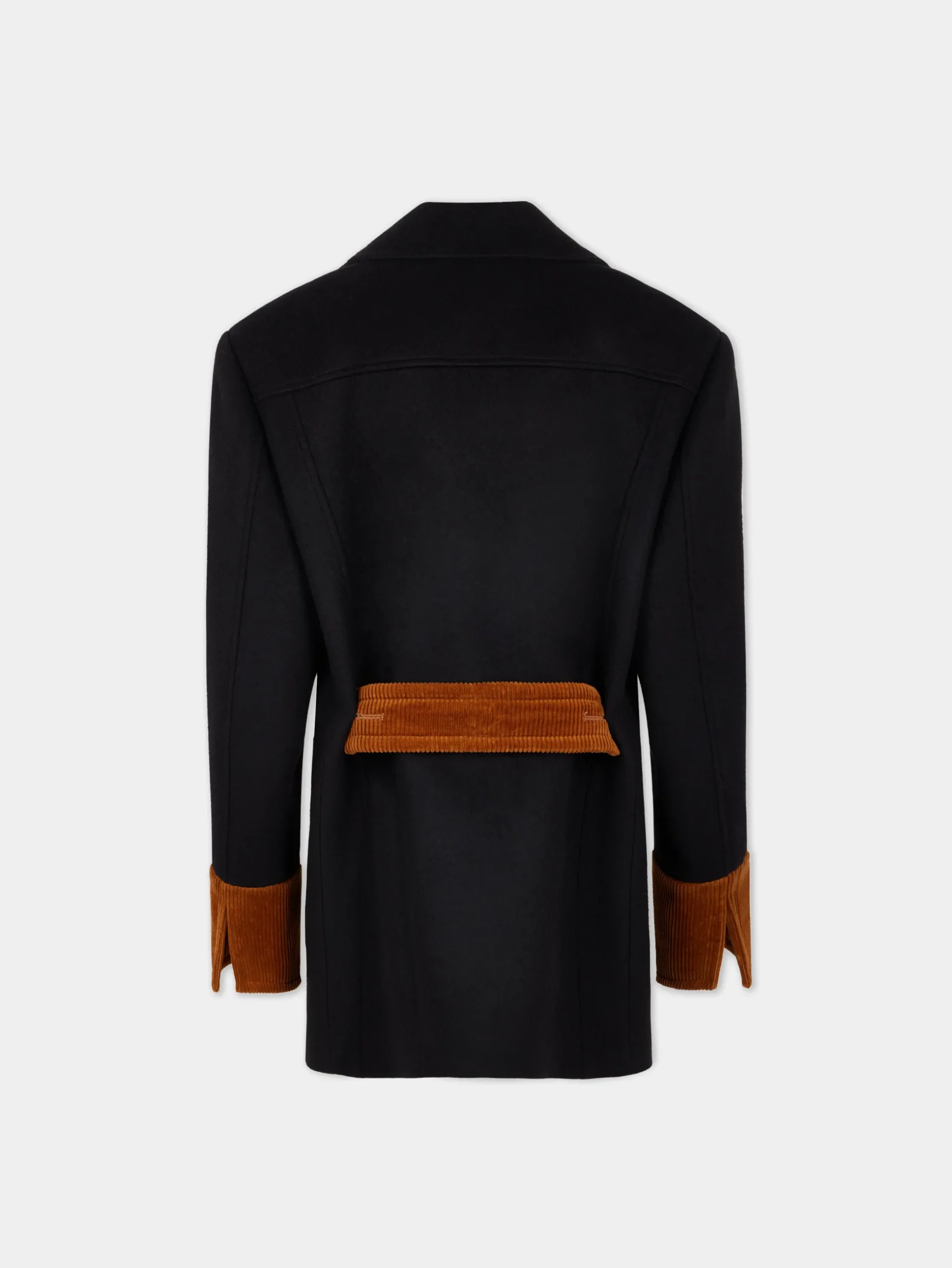 Black and Camel Wool Coat | Rabanne Cheap