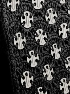 1969 BLACK BAG IN RAFFIA | Rabanne Outlet