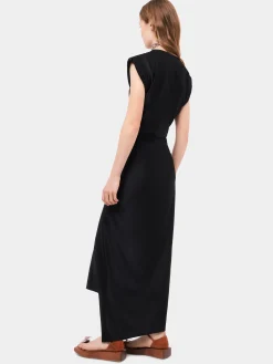 Black draped dress with signature piercing | Rabanne Cheap
