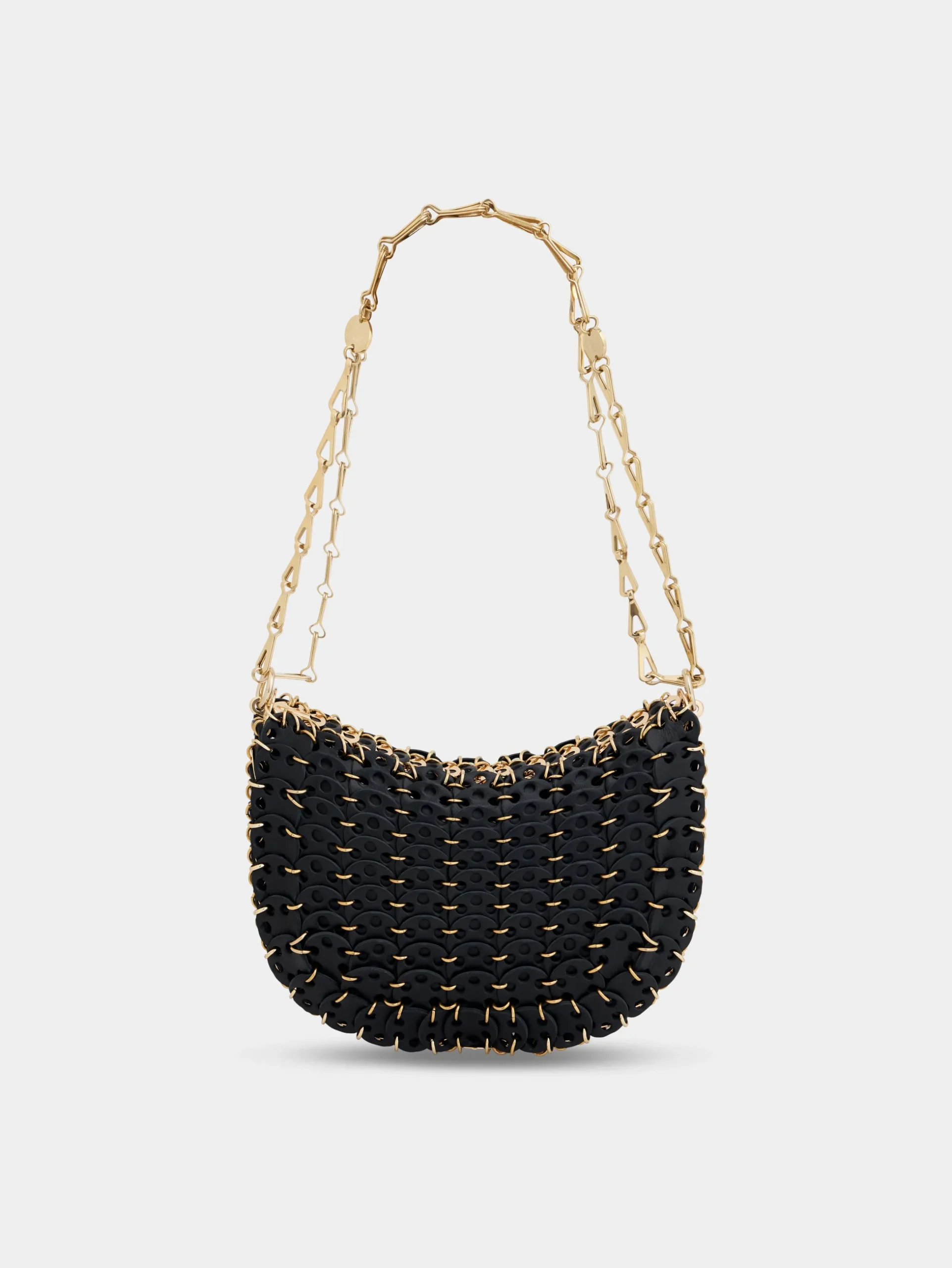 1969 BLACK MESSENGER LEATHER BAG | Rabanne Best