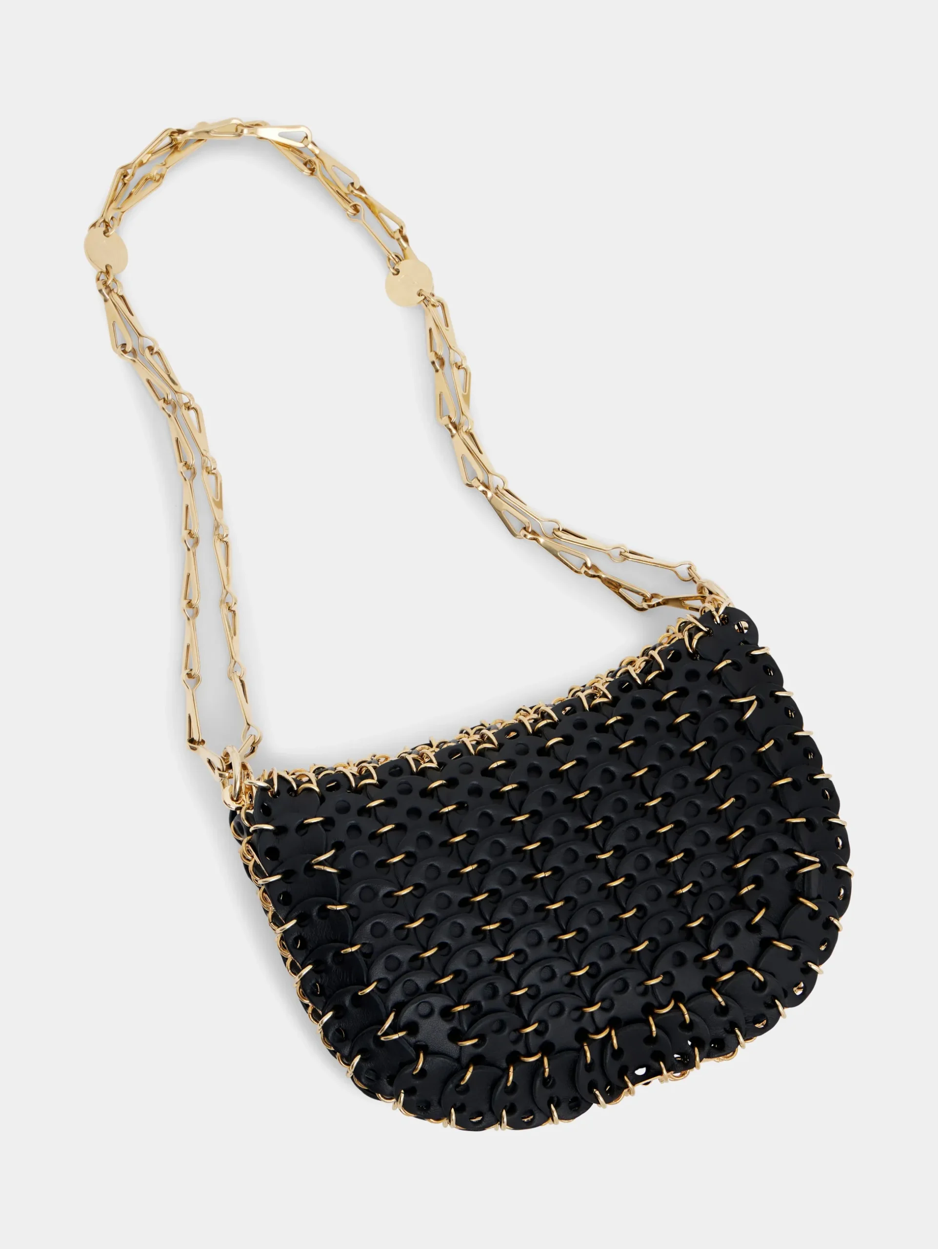 1969 BLACK MESSENGER LEATHER BAG | Rabanne Best