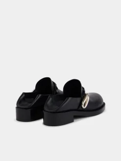 black MULES IN SMOOTH LEATHER | Rabanne Cheap