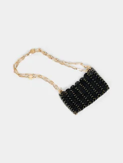 1969 BLACK NANO BAG IN LEATHER | Rabanne Outlet