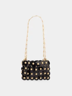 BLACK SPARKLE NANO SPHERE BAG | Rabanne Sale