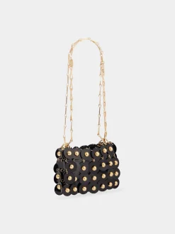 BLACK SPARKLE NANO SPHERE BAG | Rabanne Sale