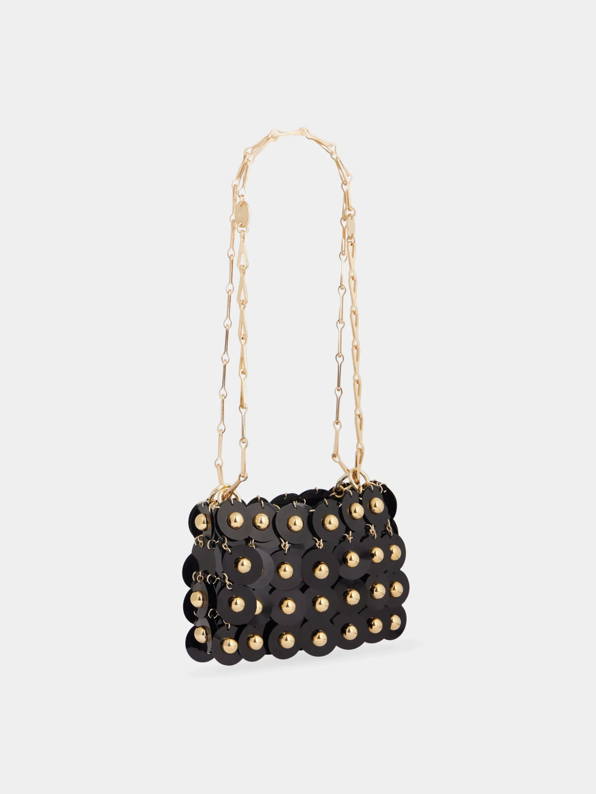 BLACK SPARKLE NANO SPHERE BAG | Rabanne Sale