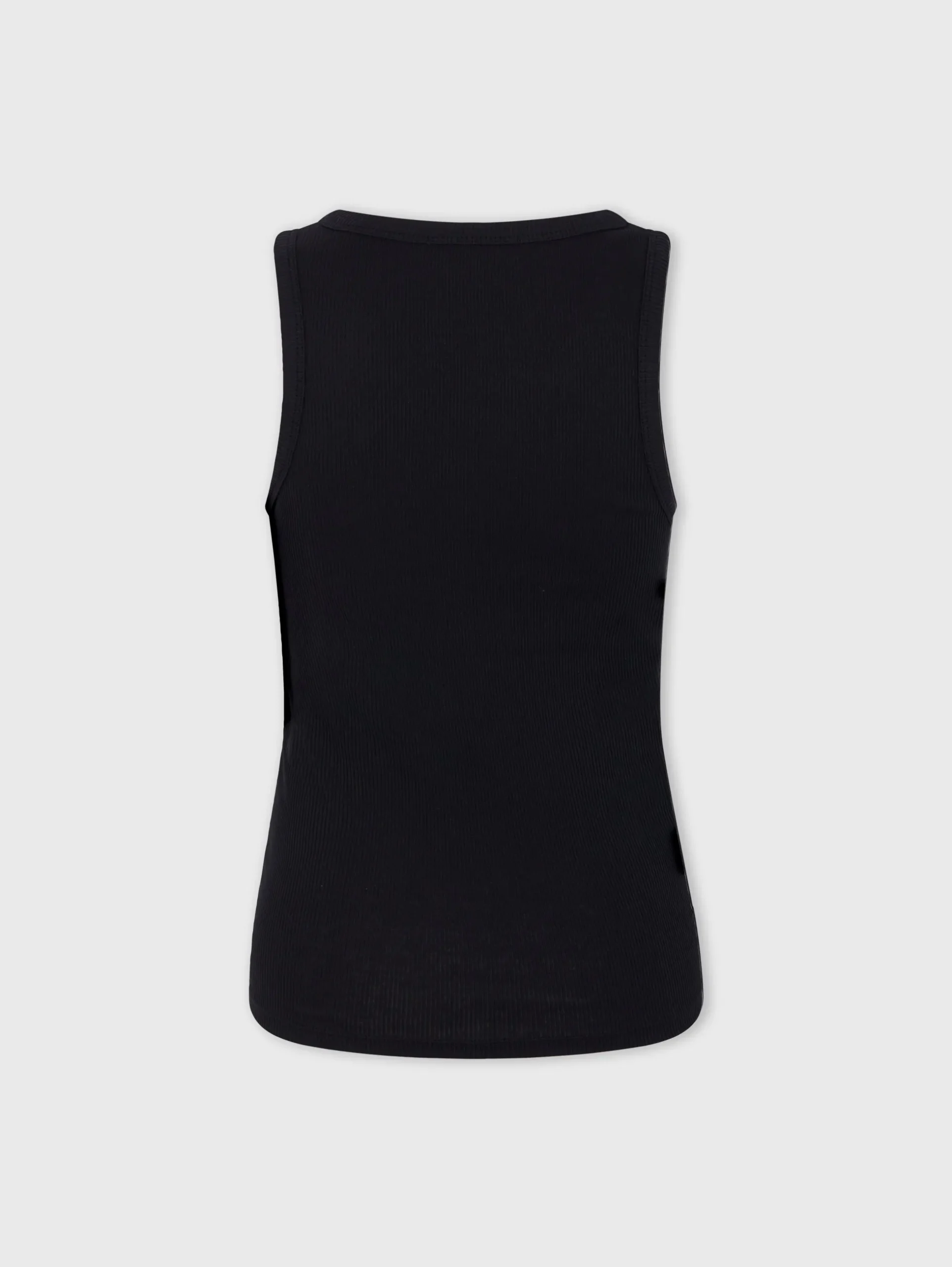 Black tank top with signature piercing | Rabanne Flash Sale