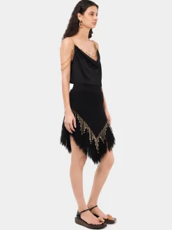 Black top embellished with