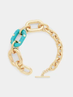 BLUE XL LINK OVERSIZED PALM SPRING NECKACE | Rabanne Fashion