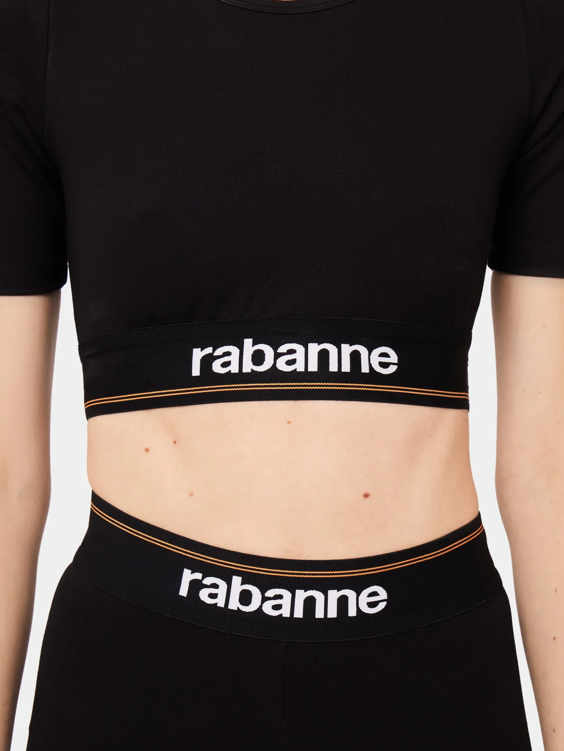 Bodyline black crop top | Rabanne Hot