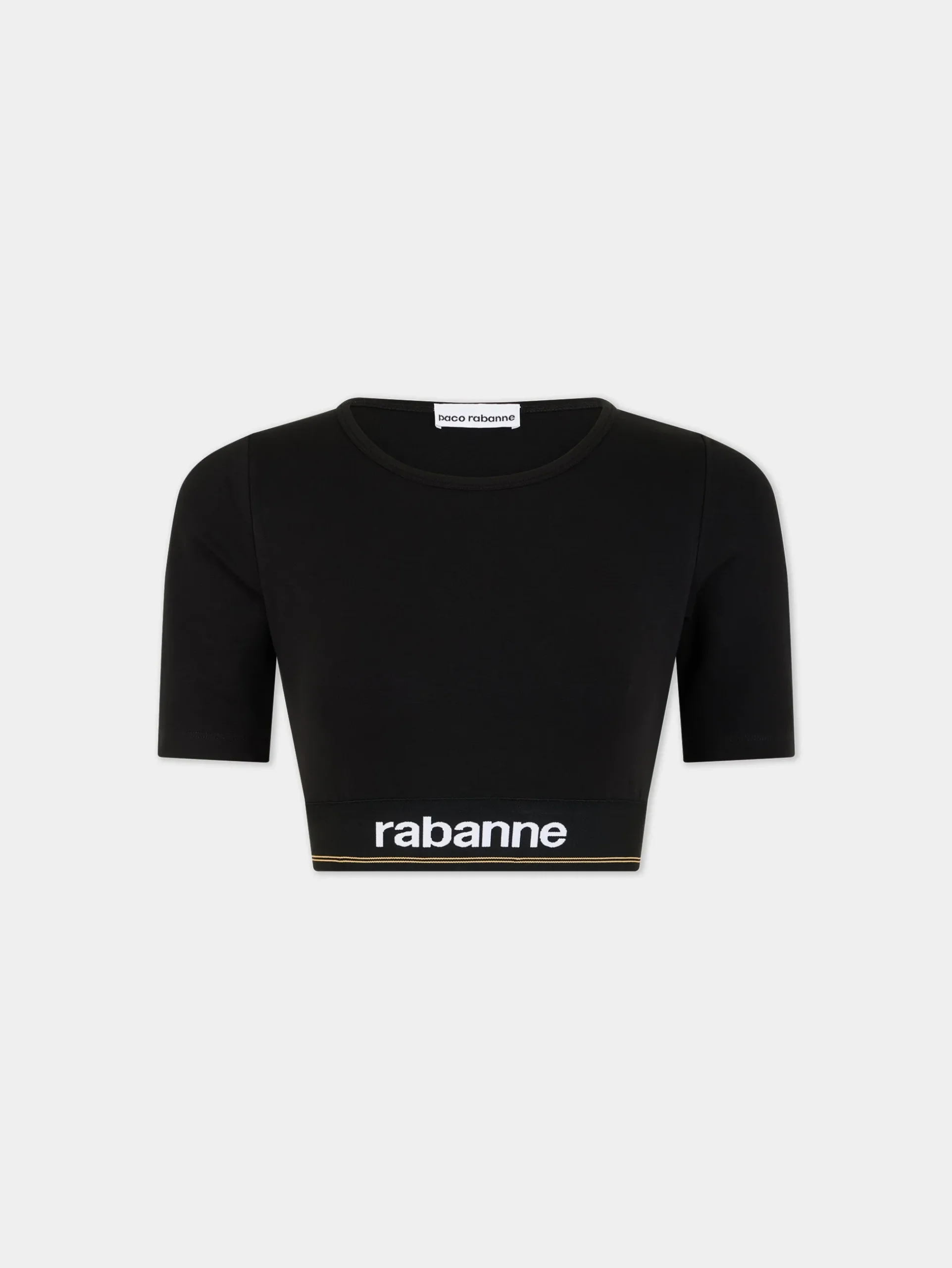 Bodyline black crop top | Rabanne Hot