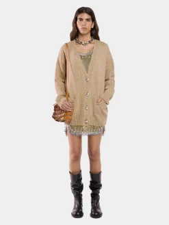 CARDIGAN JACKET IN WOOL AND CASHMERE | Rabanne Hot