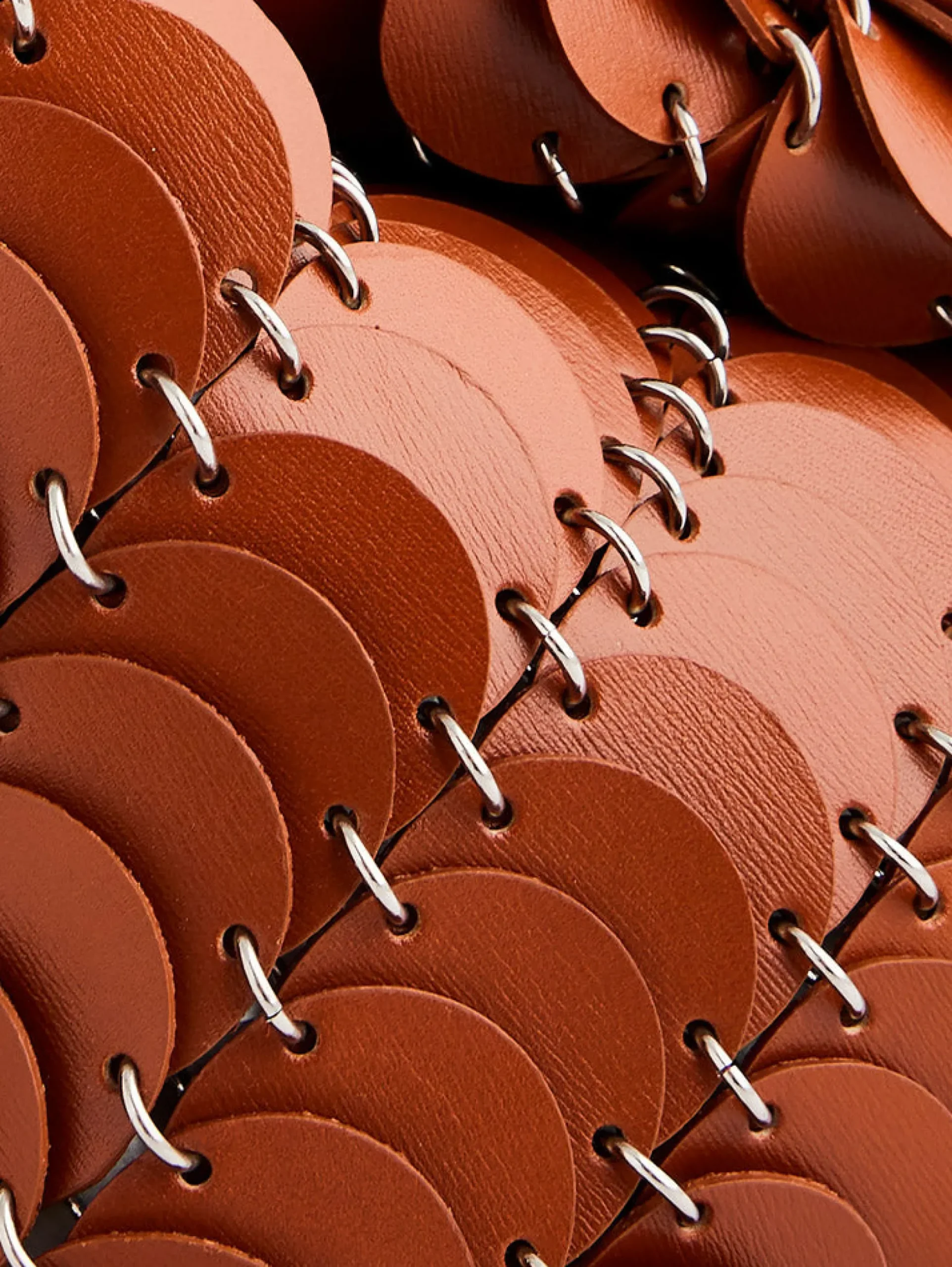 Cognac Paco clutch Bag | Rabanne Shop