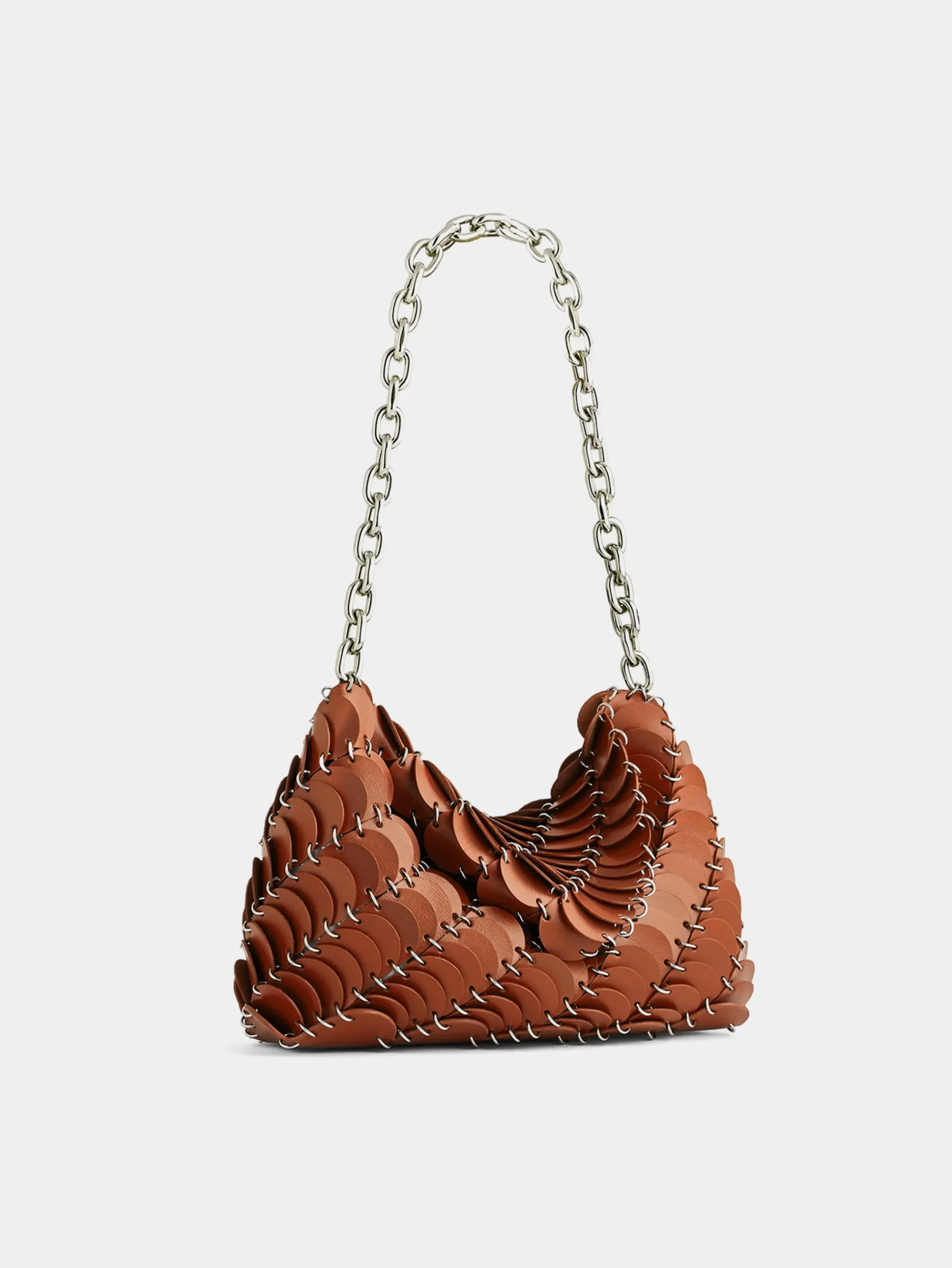 Cognac Paco clutch Bag | Rabanne Shop