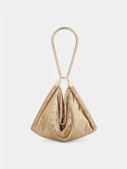 Gold chainmail pocket bag | Rabanne Fashion