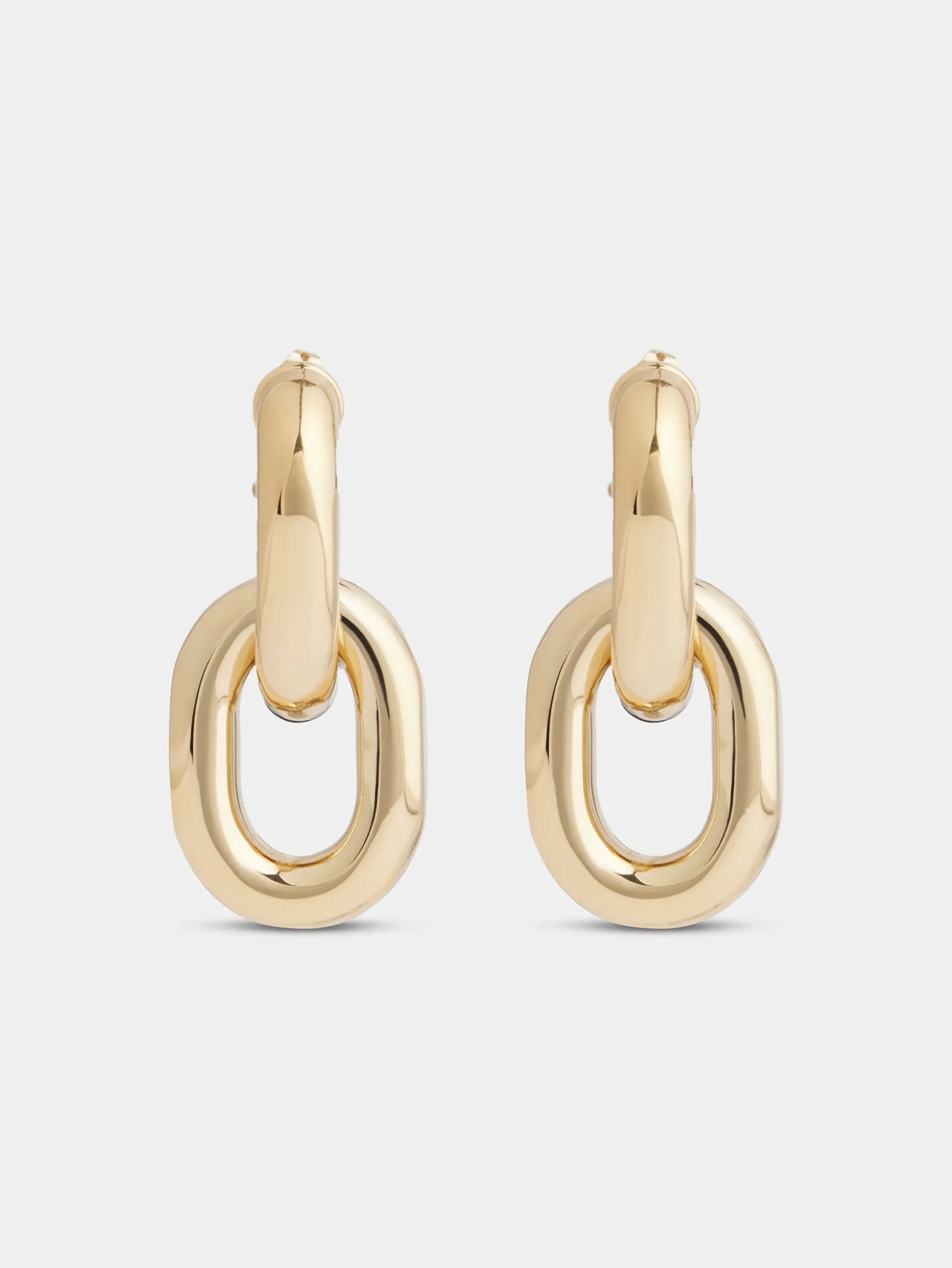 Gold Double XL Link earrings | Rabanne Store