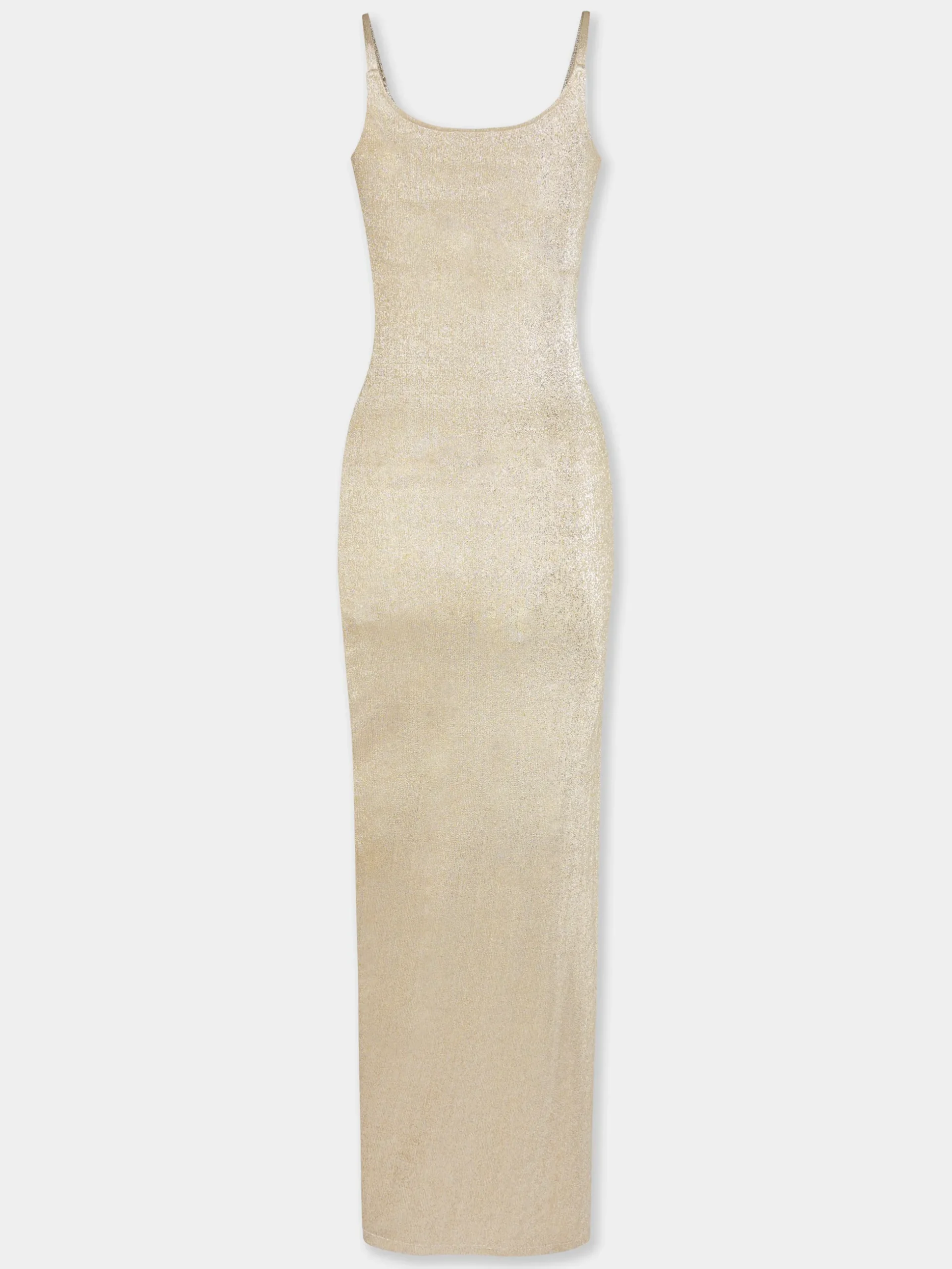 Gold Long Dress in Lurex | Rabanne Hot