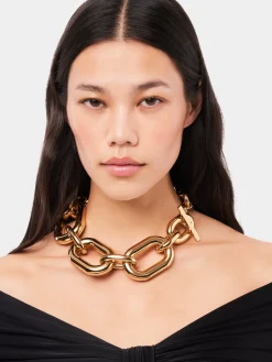 Gold Oversized XL Link Necklace | Rabanne Cheap