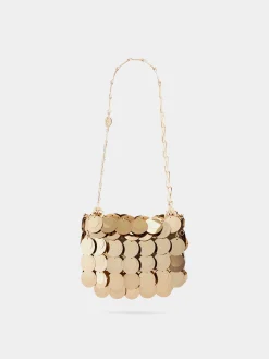 GOLD SPARKLE DISCS NANO BAG | Rabanne Flash Sale