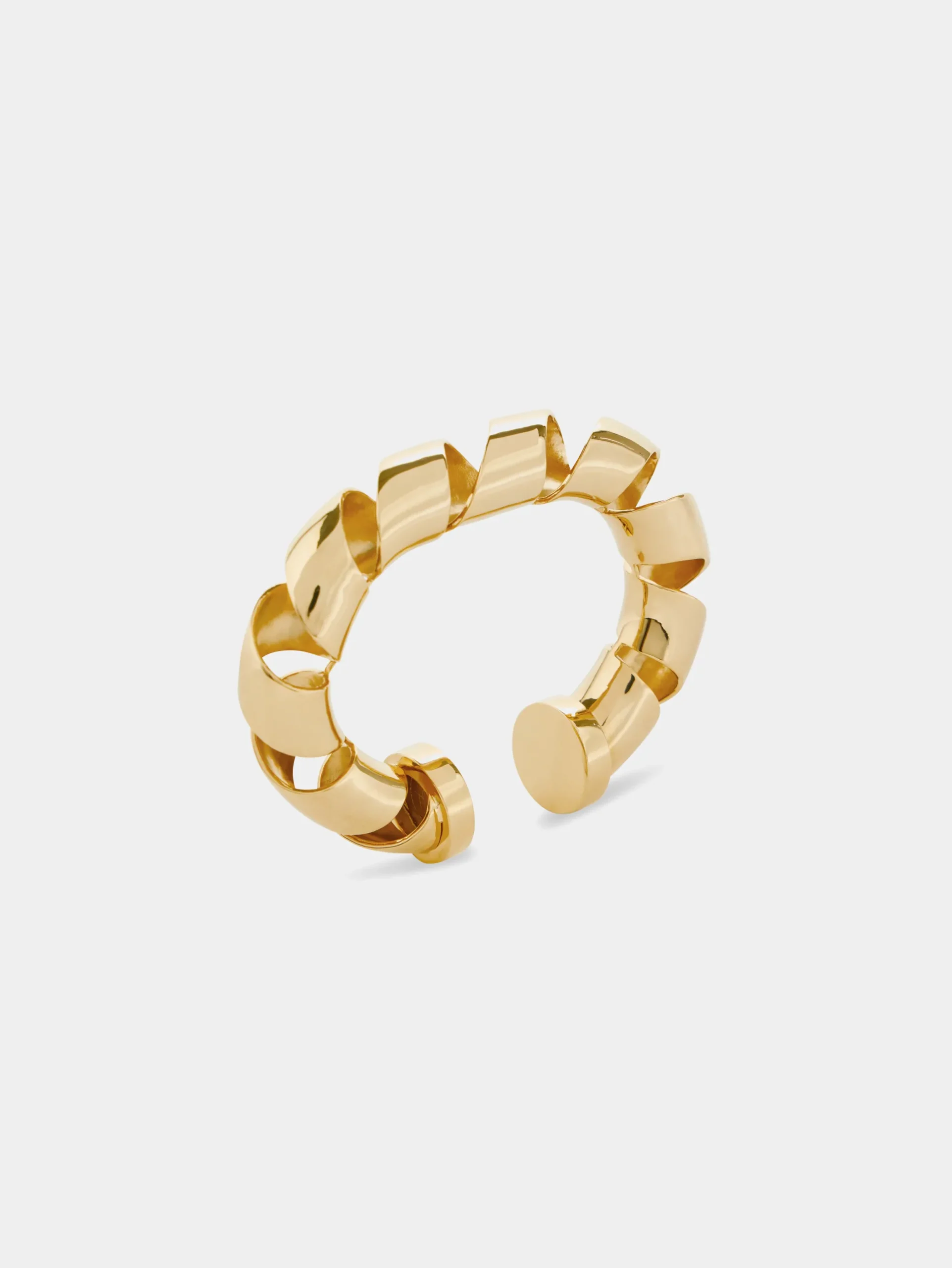 Gold XL link twist cuff | Rabanne Best