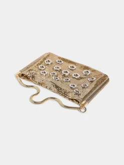 Golden chainmail pocket bag with metallic eyelets | Rabanne Clearance