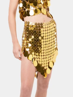 Golden Sparkle Assembly Skirt | Rabanne Best Sale