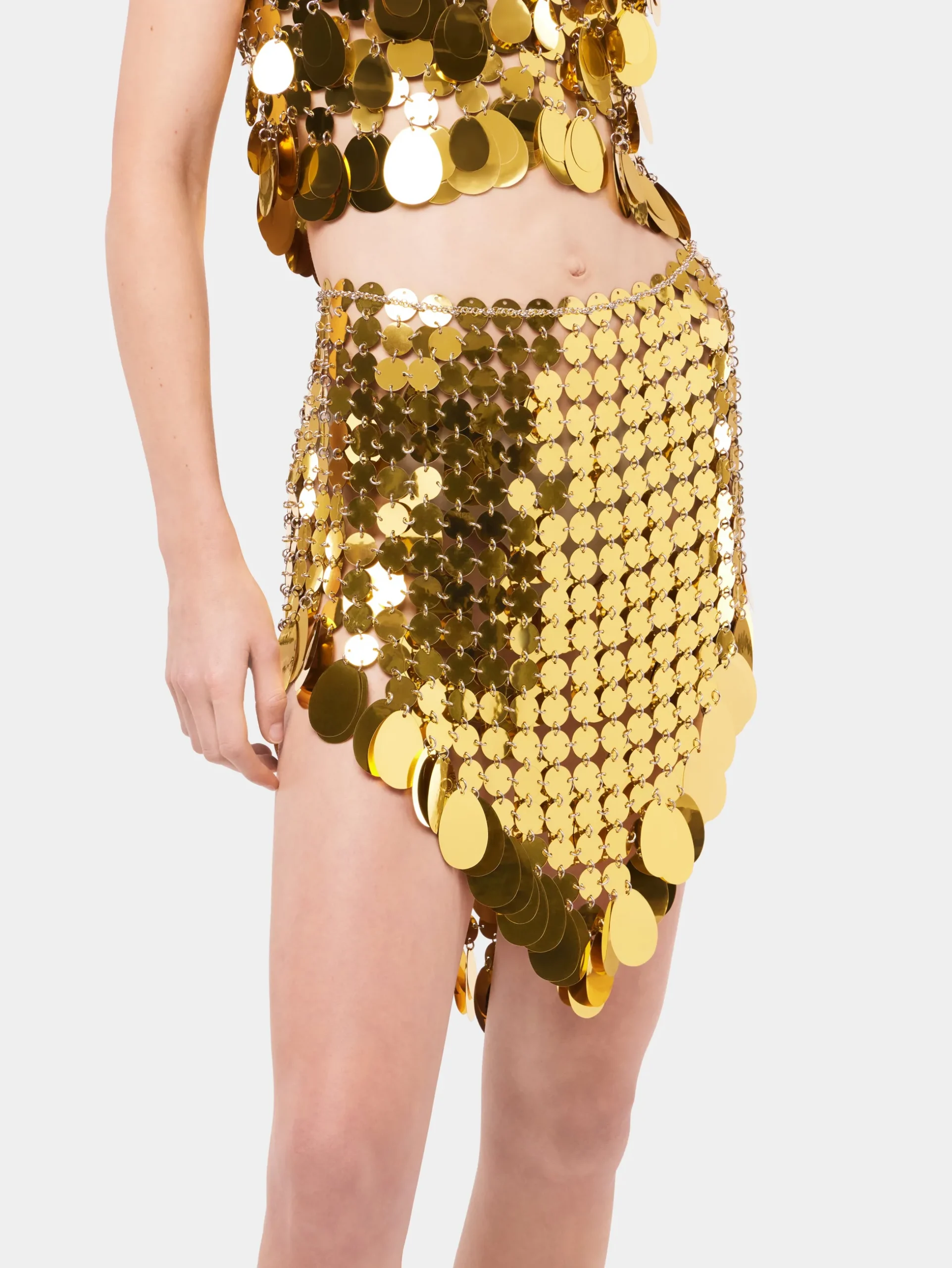 Golden Sparkle Assembly Skirt | Rabanne Best Sale