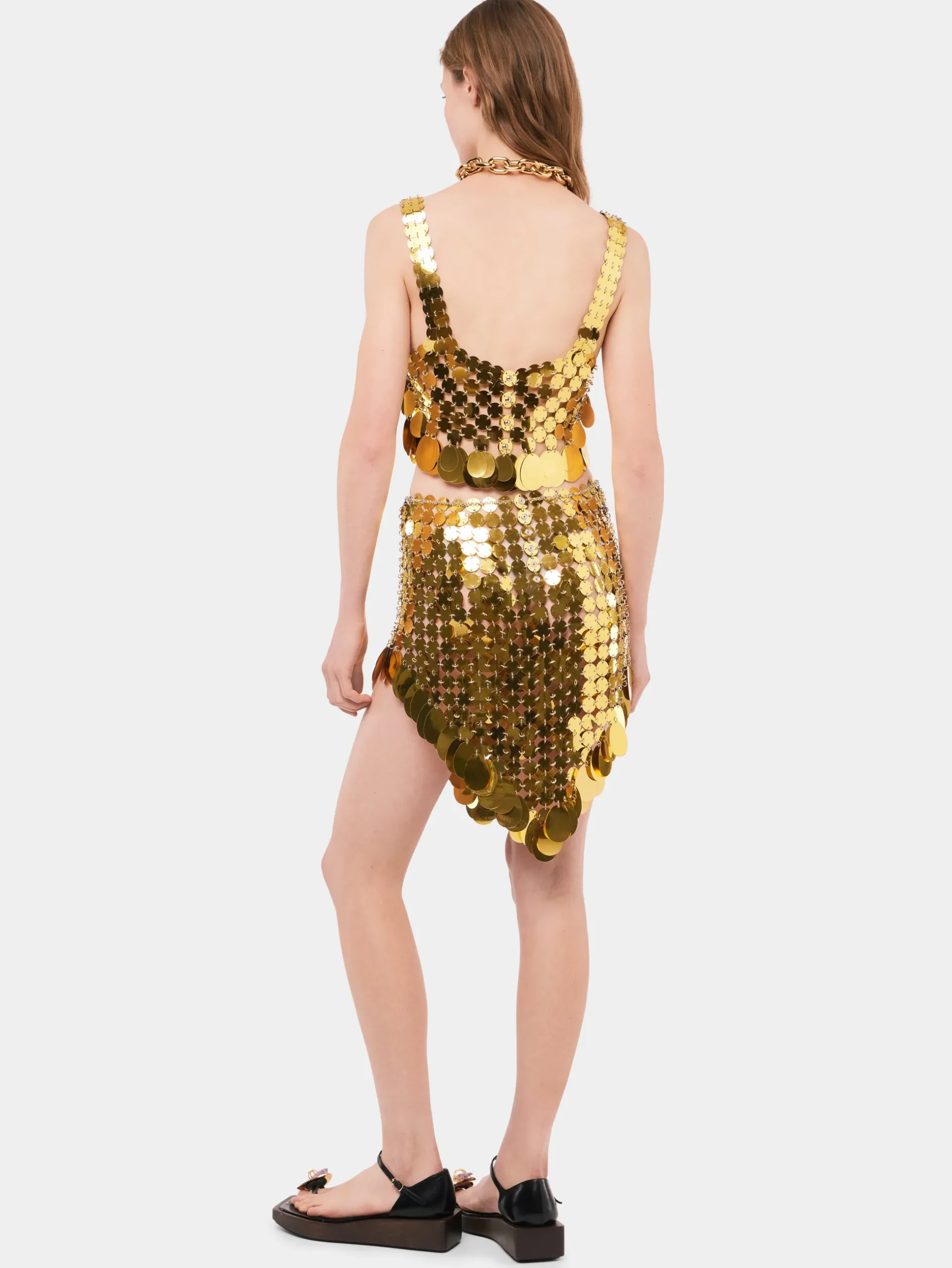 Golden Sparkle Assembly Skirt | Rabanne Best Sale