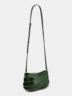 GREEN CROSSBODY PACO LEATHER BAG | Rabanne Best