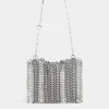 GREY 1969 SQUARE BAG IN METAL AND LEATHER MIX | Rabanne Fashion