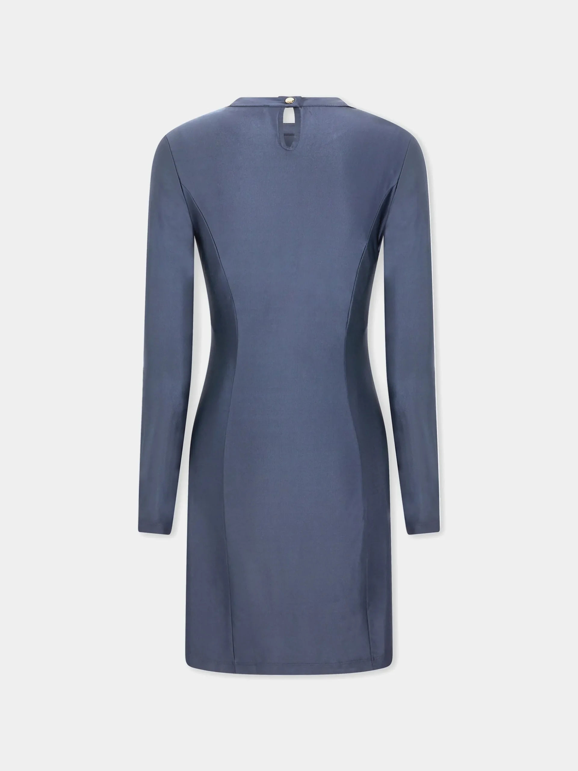 GREY SHORT GATHERED DRESS IN JERSEY | Rabanne Hot