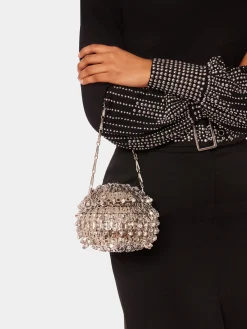 Iconic Silver Sphere 1969 Bag crafted with Crystals | Rabanne Flash Sale