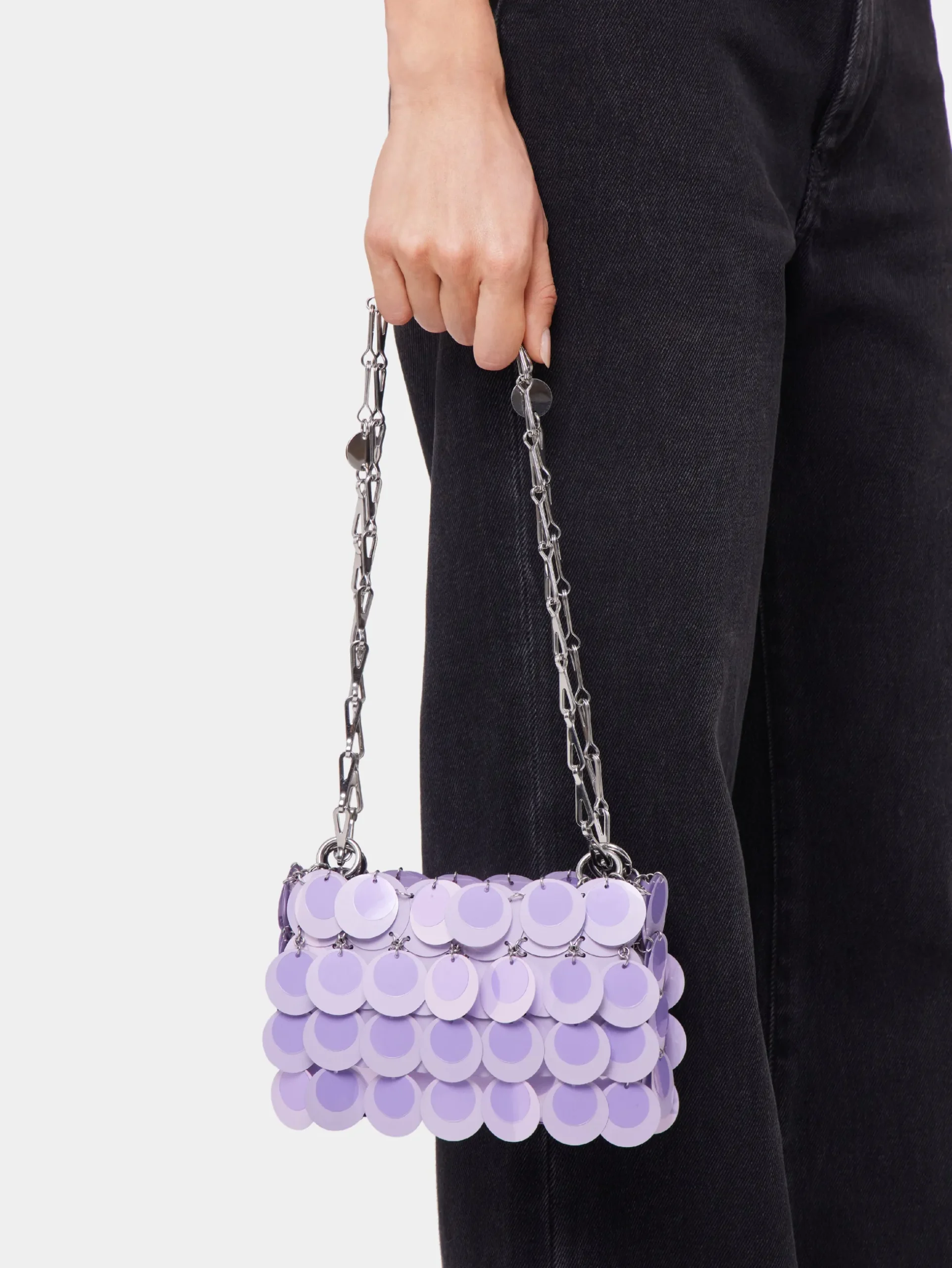LILA SPARKLE NANO BAG | Rabanne Best Sale