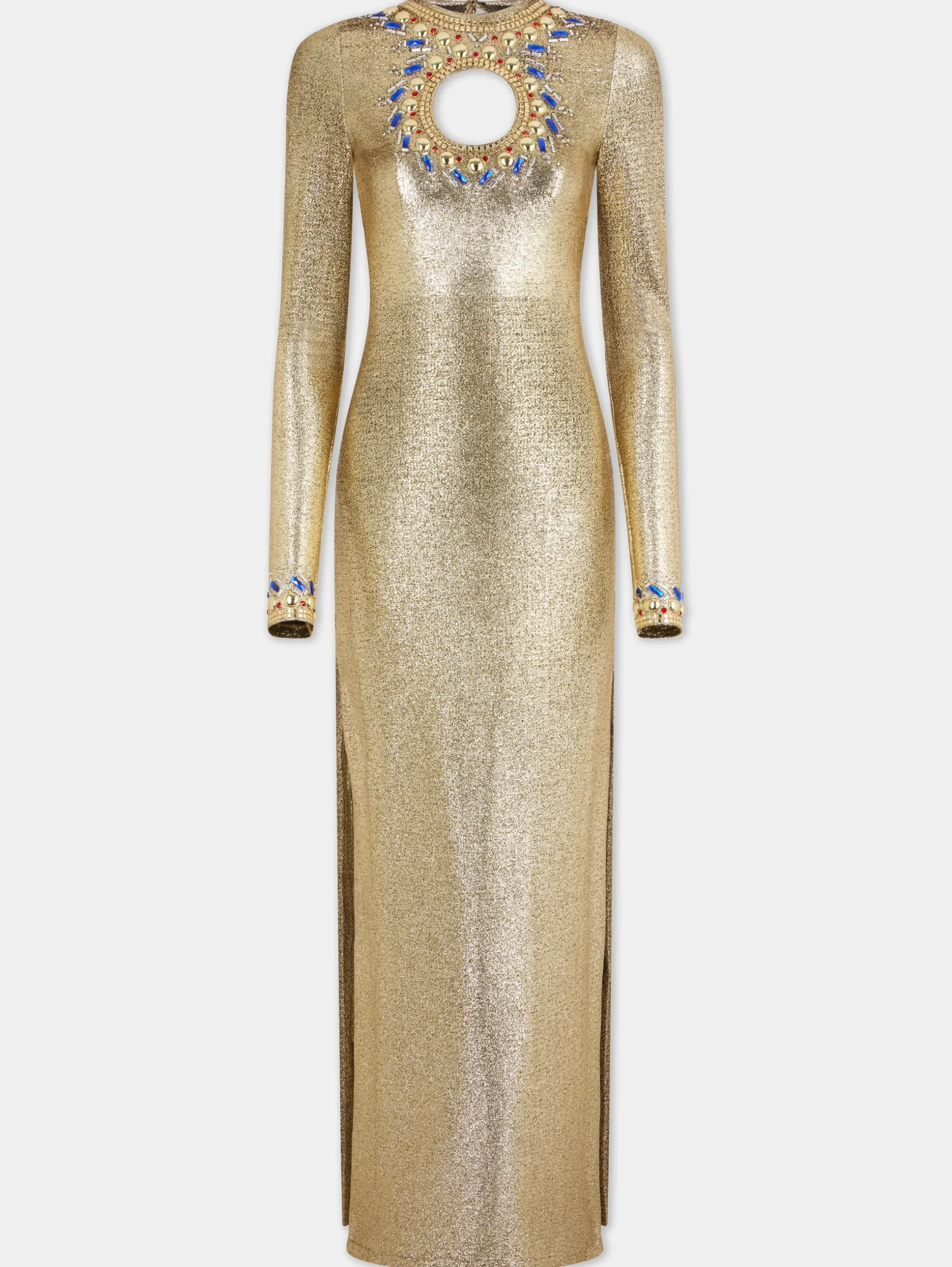 LONG DRESS IN LUREX JERSEY | Rabanne Outlet