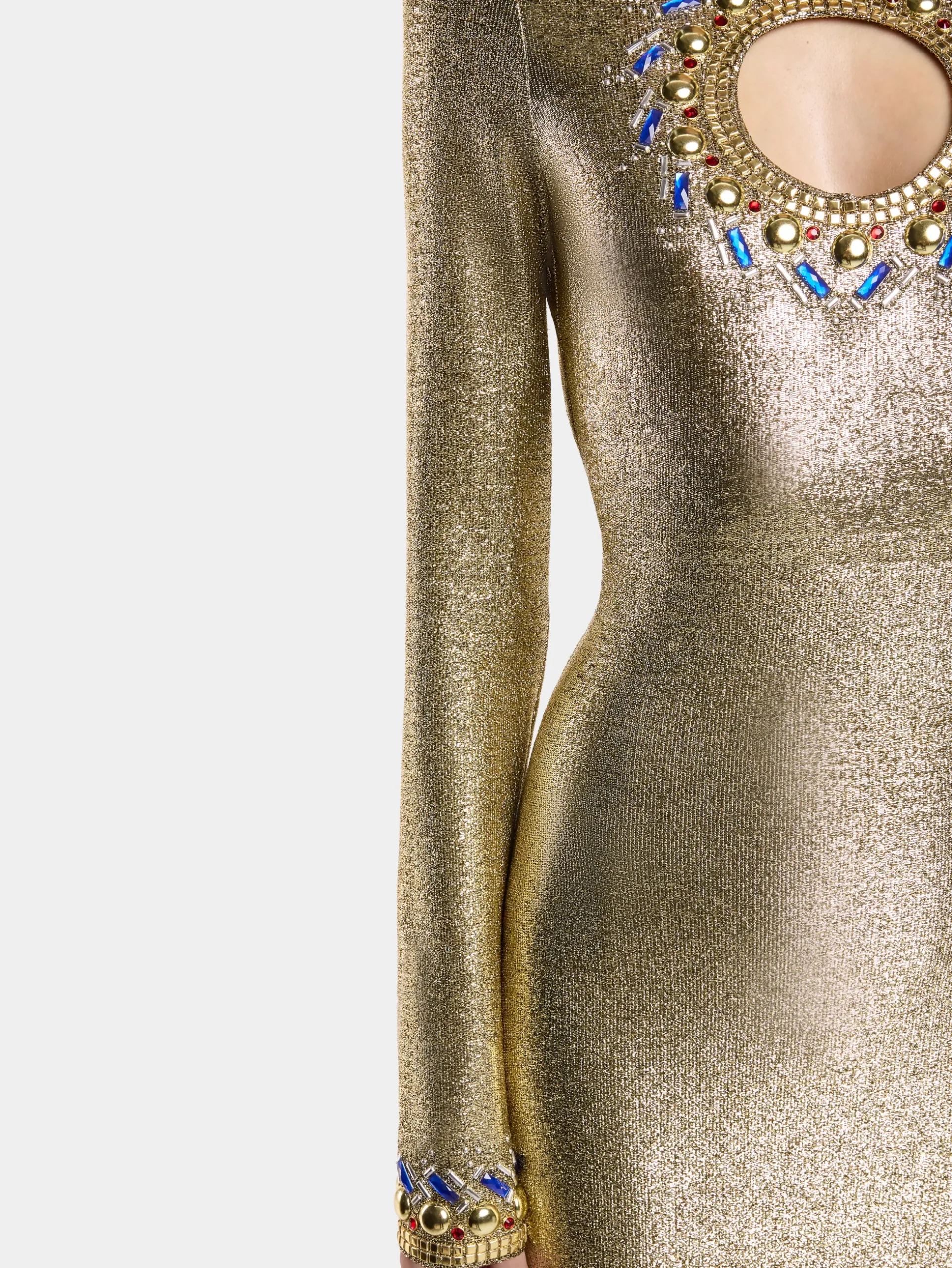 LONG DRESS IN LUREX JERSEY | Rabanne Outlet