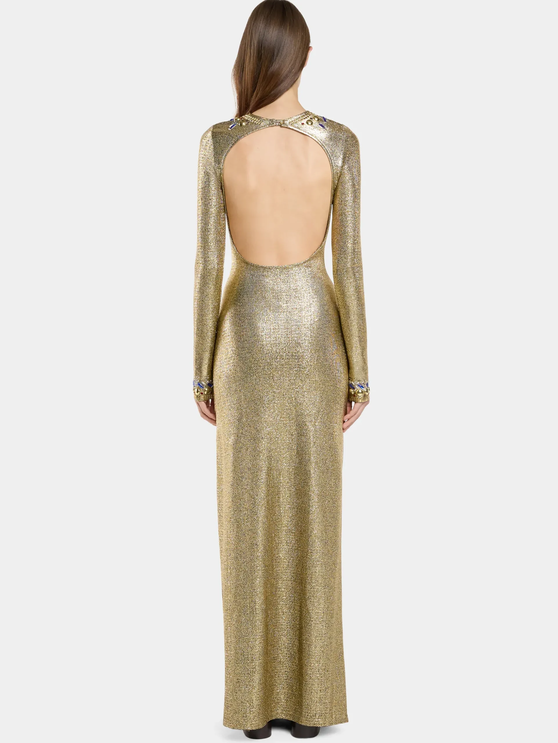 LONG DRESS IN LUREX JERSEY | Rabanne Outlet