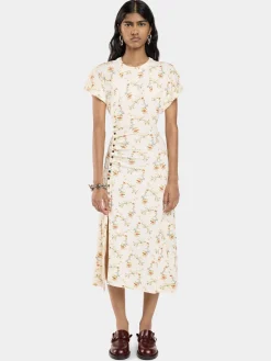 LONG GATHERED DRESS IN JERSEY | Rabanne Cheap
