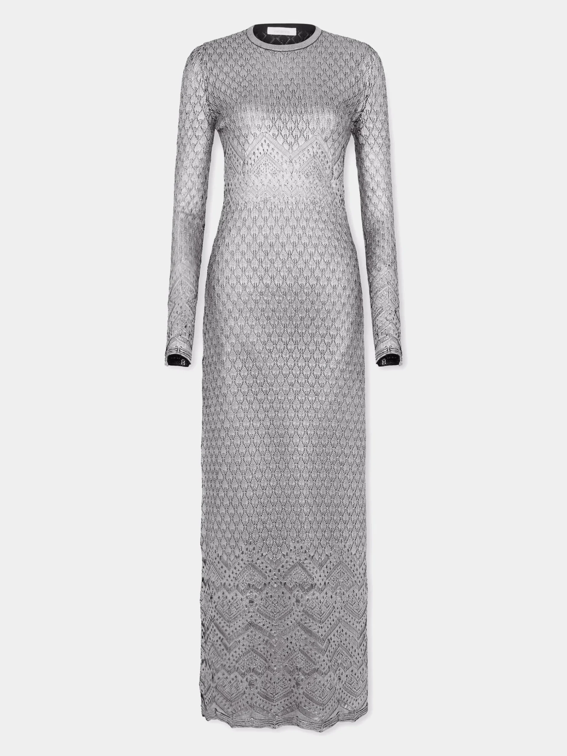 LONG LACE-LIKE KNIT DRESS | Rabanne Online