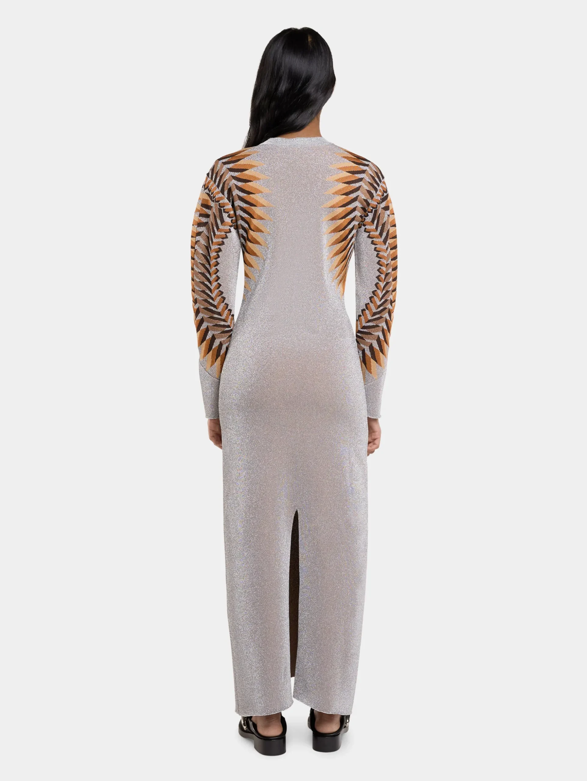 LONG LUREX JACQUARD DRESS | Rabanne Outlet