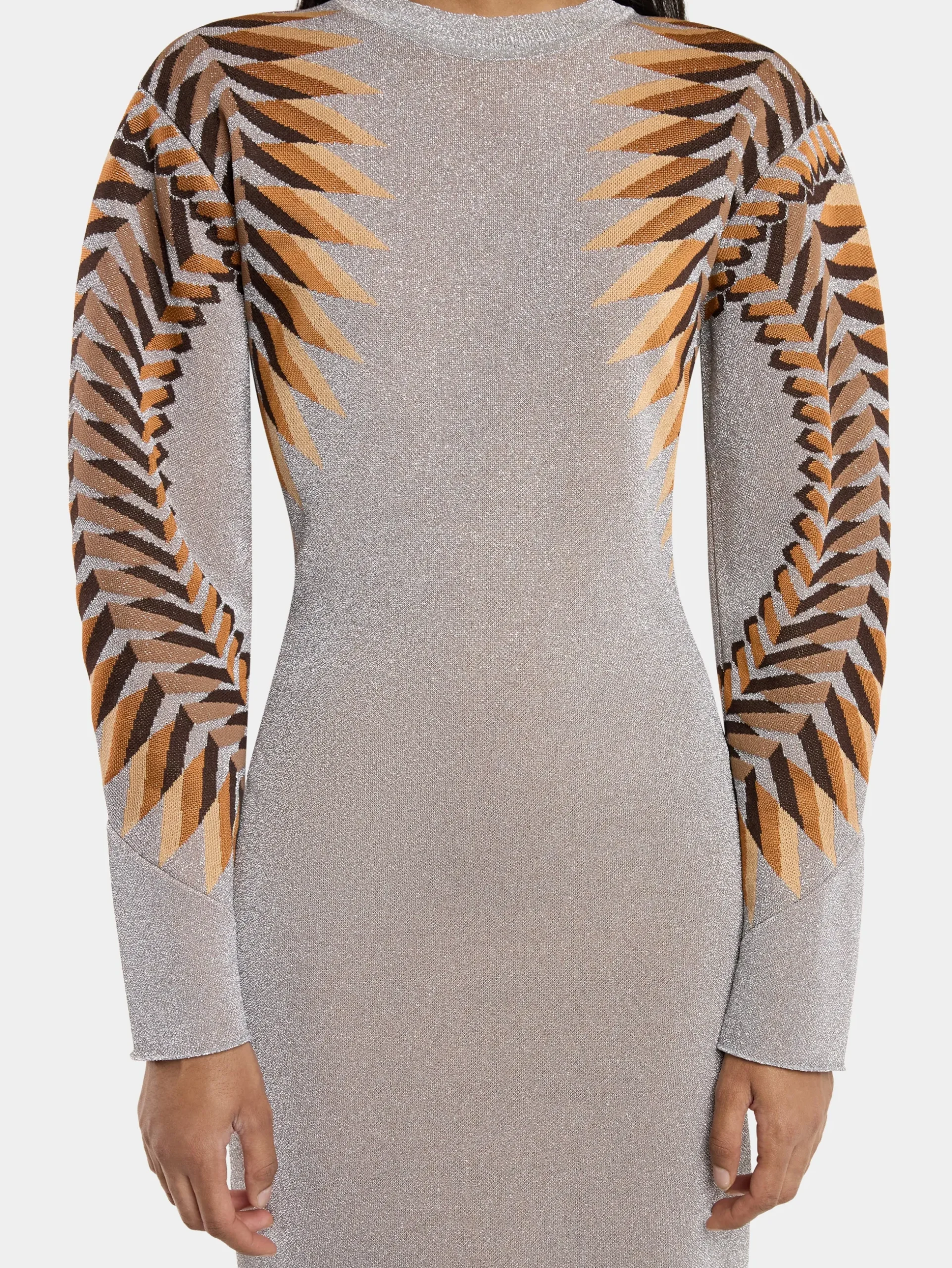 LONG LUREX JACQUARD DRESS | Rabanne Outlet