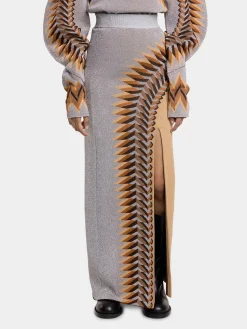 LONG LUREX JACQUARD SKIRT | Rabanne Cheap