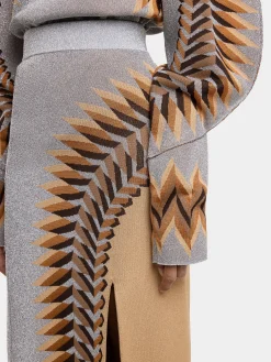 LONG LUREX JACQUARD SKIRT | Rabanne Cheap