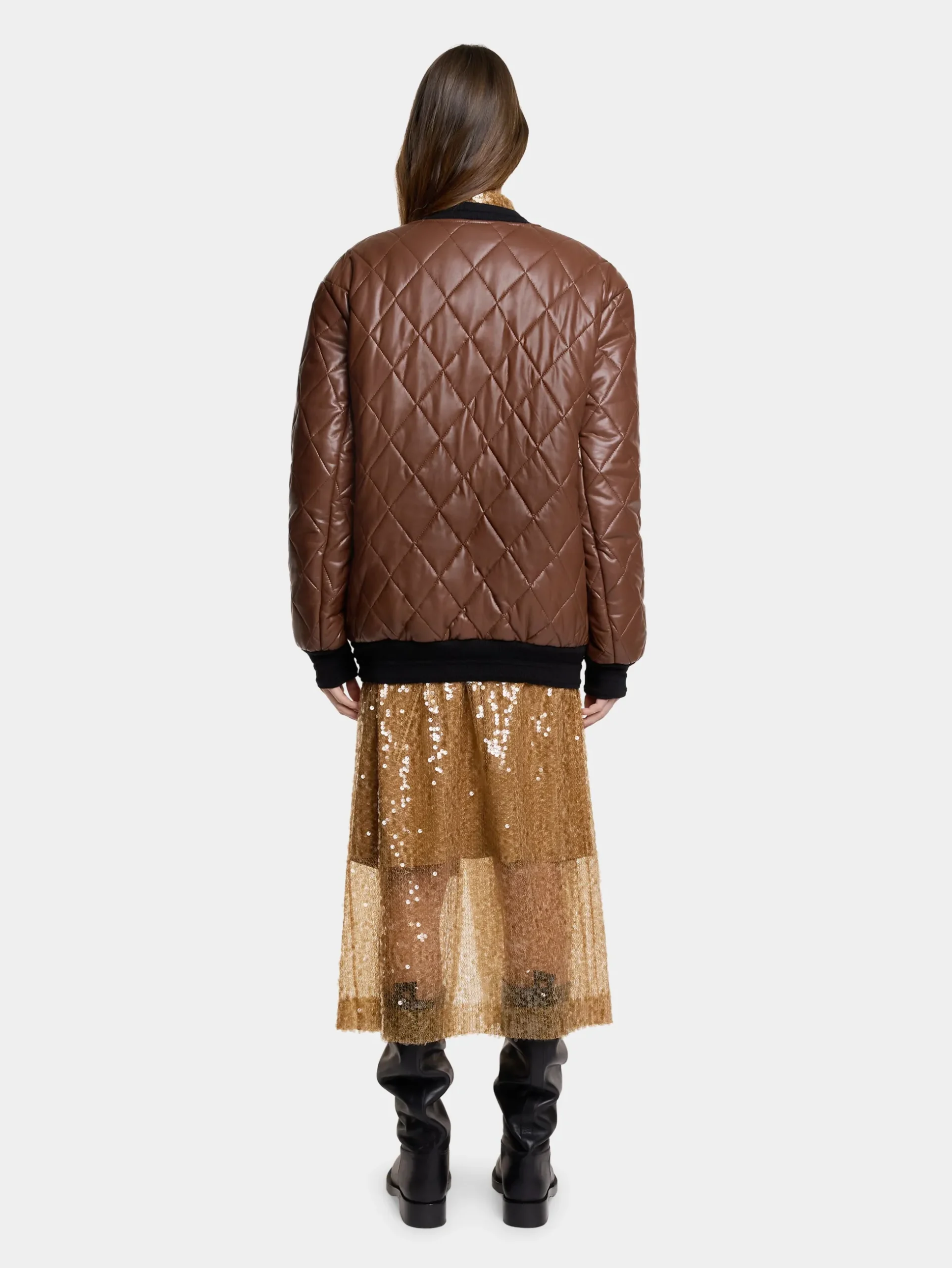 LONG QUILTED BLOUSON | Rabanne Shop