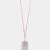 Metallic Pink crossbody phone chain | Rabanne Cheap