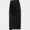 MIDI-SKIRT IN LAMBSKIN | Rabanne Discount