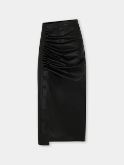 MIDI-SKIRT IN LAMBSKIN | Rabanne Discount