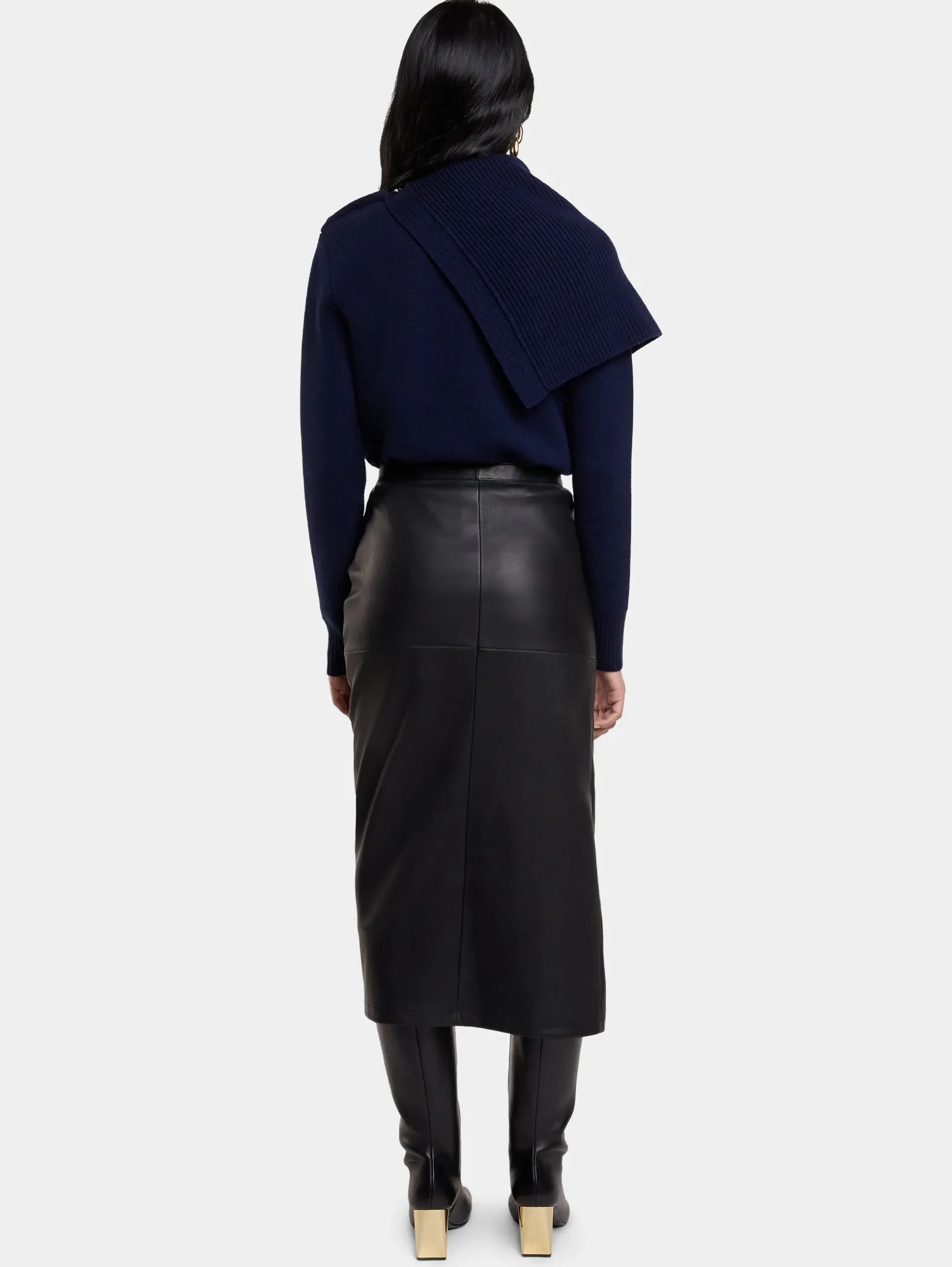 MIDI-SKIRT IN LAMBSKIN | Rabanne Discount